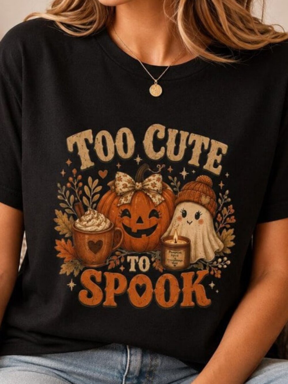 Ghost Pumpkin Halloween Shirt, Autumn Tee
